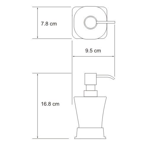 Дозатор для жидкого мыла, 300 ml K-5599 WasserKRAFT фото 2 Дозатор для жидкого мыла, 300 ml K-5599 WasserKRAFT фото 2