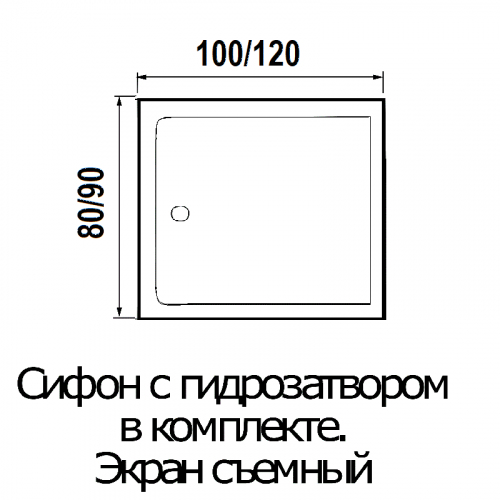Душевая кабина River Tana 100/80 с крышей фото 6 Душевая кабина River Tana 100/80 с крышей фото 6