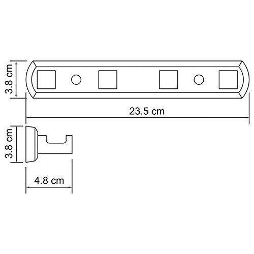 Кронштейн настенный, 4 крючка К-6574 WasserKRAFT фото 4 Кронштейн настенный, 4 крючка К-6574 WasserKRAFT фото 4