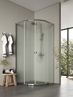 Душевой уголок Agger A01-090MCR/G без поддона 90х90, стекло матовое