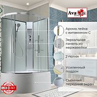 Душевая кабина AvaCan EM5912RNT без крыши прозрачная