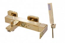 ROYAL1054.5/1Z ROYAL - смеситель для ванной настенный с душевой лейкой, ЦВЕТ ЗОЛОТО RAV Slezak