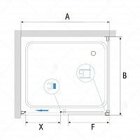 Душевой уголок RGW PA-76 (PA-016 + Z-050-2) Прозрачное 1800x1000