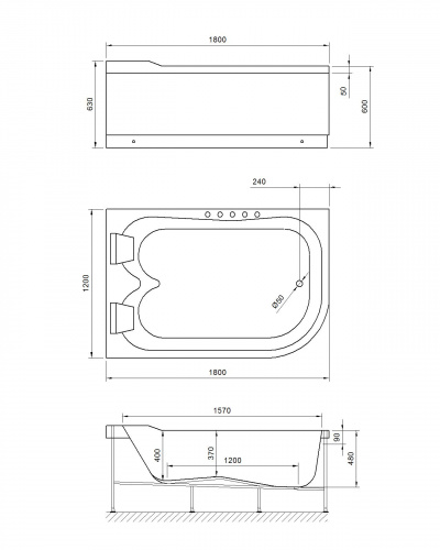 Гидромассажная ванна Royal Bath  NORWAY COMFORT 180х120х66 L фото 3