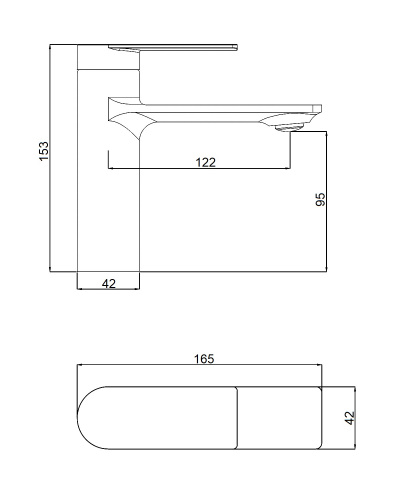 Orange BERNI M09-021cr Смеситель для раковины фото 2