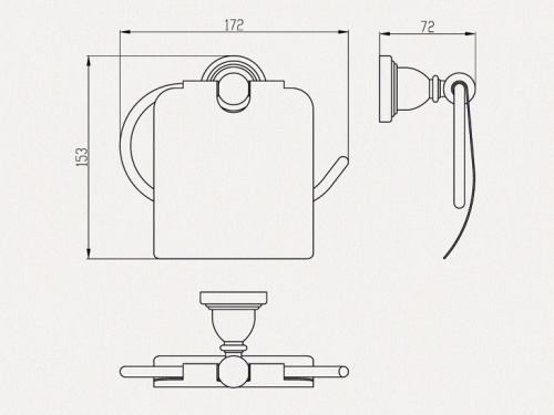 Держатель туалетной бумаги MSK521 фото 2