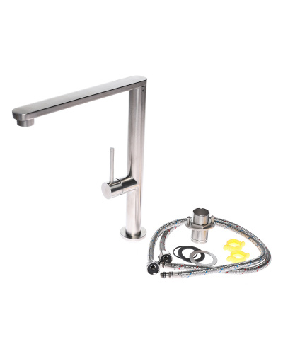 Смеситель для кухни Orange Steel M99-000ni никель фото 6