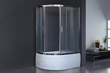 Душевой угол Royal Bath RB 8120BK-C-CH (прозрачное) правый