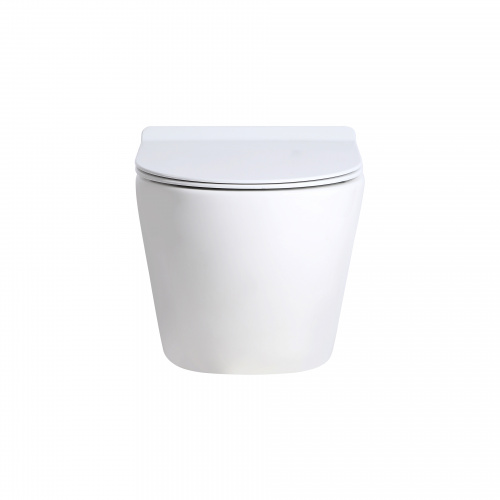 Унитаз подвесной Orange C07-100w безободковый, сиденье с микролифтом фото 5