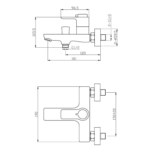 Термостат Orange Thermo T19-100cr для ванны/душа фото 3