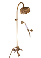 MK359.5/3SM MORAVA RETRO - смеситель для ванной душевой комплект, головной душ, ЦВЕТ БРОНЗА RAV Slezak