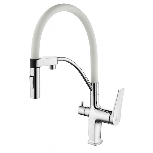 Смеситель для кухни Lemark Comfort (LM3074C-White) Смеситель для кухни Lemark Comfort (LM3074C-White)