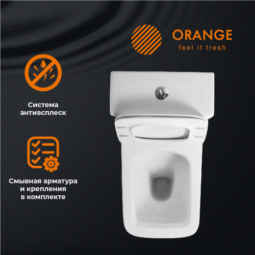 Унитаз-компакт Orange C06-000w сиденье с микролифтом фото 12
