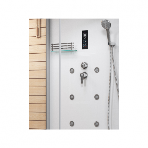 Комбинированная сауна 2в1 Ceruttispa LUGANO-L White 1800x1100x2230 фото 5
