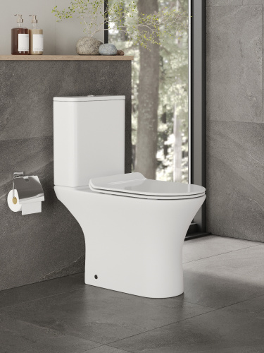 Унитаз-компакт Orange C01-000W безободковый, сиденье с микролифтом фото 16