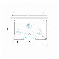 Душевой уголок RGW PA-41 P (PA-11 + 2Z-050-2) Прозрачное 1600x1000
