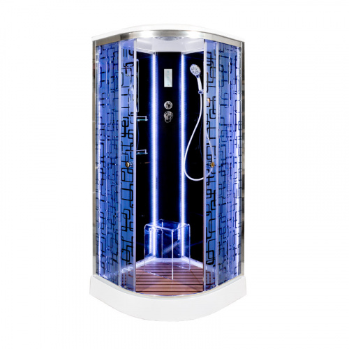 Душевая кабина Deto (DTO)  BM1590 с LED-подсветкой фото 4