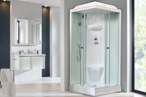 Душевая кабина Royal Bath  RB 80HP6-WT (белое/прозрачное) фото 2