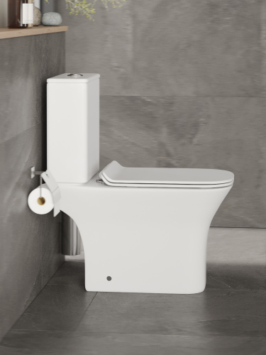 Унитаз-компакт Orange C02-000W безободковый, сиденье с микролифтом фото 17