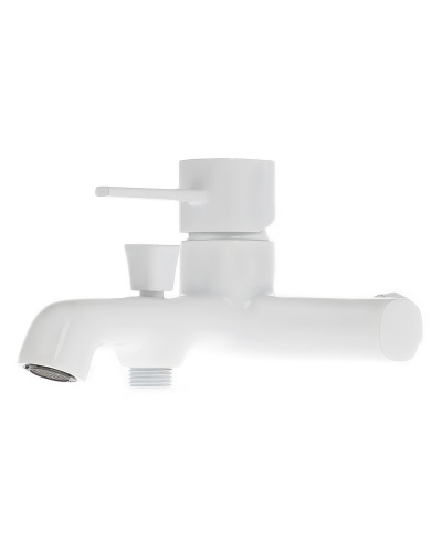 Смеситель для ванны/душа Orange Karl M05-100w белый фото 5