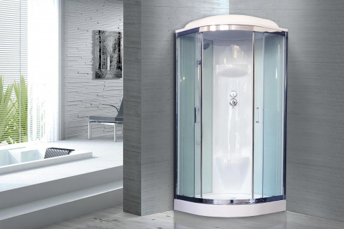 Душевая кабина Royal Bath  RB 90HK6-WT-CH (белое/прозрачное) фото 2