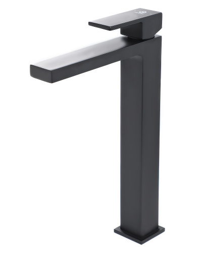 Agger Great A2812144 Однозахватный смеситель для раковины высокий, черный фото 4