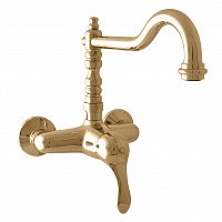 L002.5/28Z LABE - смеситель кухонный настенный, ЦВЕТ ЗОЛОТО RAV Slezak