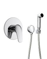 OneLife P01-888cr встраиваемый смеситель с гигиеническим душем, хром