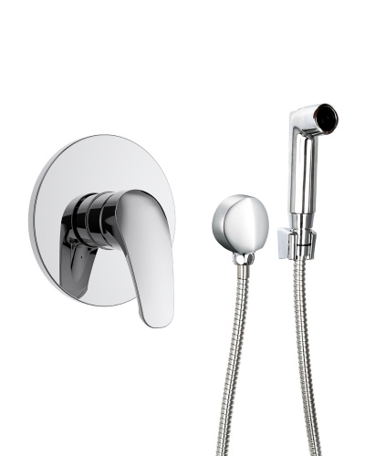 OneLife P01-888cr встраиваемый смеситель с гигиеническим душем, хром