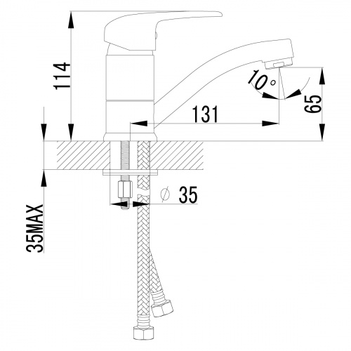 Смеситель для раковины Lemark Pramen (LM3307C) фото 3