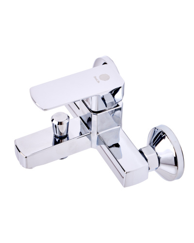 OneLife P06-100cr полимерный смеситель для ванны/душа, хром фото 6