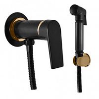 CO147/1CMATZ COLORADO - смеситель для биде, скрытый монтаж, душ, ЦВЕТ ЧЕРНЫЙ МАТОВЫЙ/ЗОЛОТО RAV Slezak