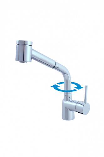 SE911.5 SEINA - смеситель кухонный с вынимающимся душем RAV Slezak фото 2