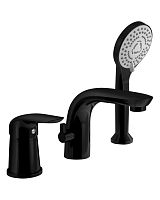 Orange Otto M22-333b  смеситель на борт ванны, черный