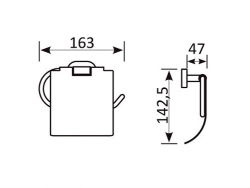 Держатель туалетной бумаги MDR521 фото 2