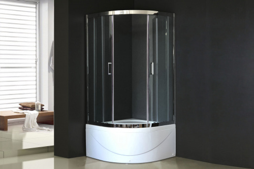 Душевой угол Royal Bath RB 100BK-T-CH (прозрачное)