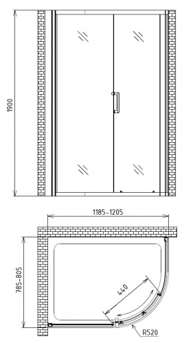 Душевой уголок Gemy Victoria S30181 фото 5