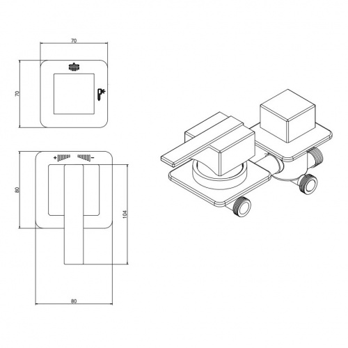 Душевая кабина Acquazzone Nikita 90SL фото 7