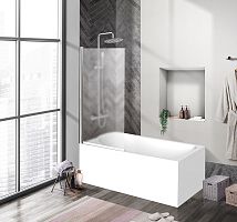 Душевая шторка на ванну BelBagno UNO-V-1-80/150-P-Cr-L