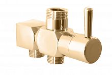 MD0708Z Переключатель керамический (головной душ/лейка/смеситель), ЦВЕТ ЗОЛОТО RAV Slezak