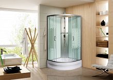 МОНОМАХ Б/К 100/24 С МЗ Душевая кабина, б/крыши, 1000*1000*210, полукруг