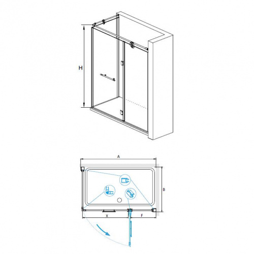 Душевой уголок RGW VI-41 Прозрачное 800x1000 фото 2