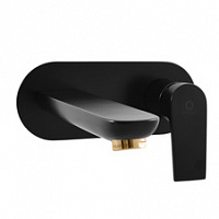 CO135CMATZ COLORADO - смеситель для умывальника, ЦВЕТ ЧЕРНЫЙ МАТОВЫЙ/ЗОЛОТО RAV Slezak