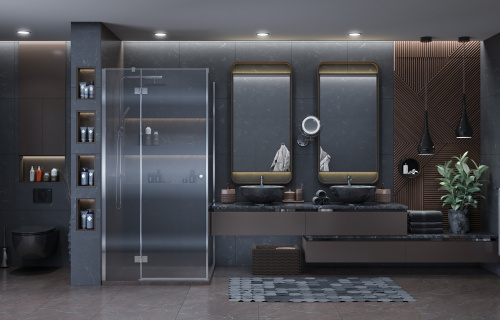 Душевое ограждение Ambassador Diamond 12011103L (1000x1000x2000), 1 место фото 3