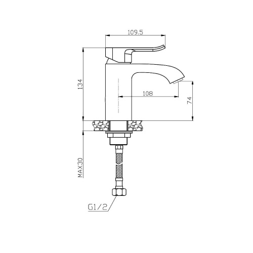 Смеситель для раковины Agger Happy A0402100 фото 2