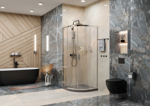 Душевое ограждение Ambassador Kingston 14011106 (800x800x2000), 1 место фото 2