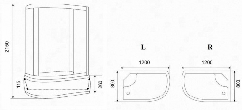 Душевая кабина Parly CM121R фото 4