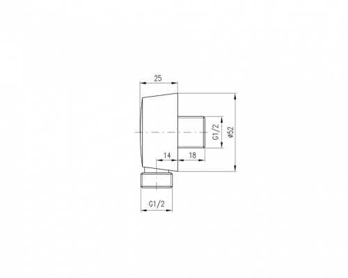 MD0018Z Вход для подключения душевого шланга, металл, NEOPERL, ЦВЕТ ЗОЛОТО RAV Slezak фото 4