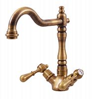 MK420.5/8SM MORAVA RETRO - смеситель для раковины, ЦВЕТ БРОНЗА RAV Slezak