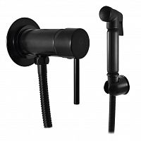 SE947/1CMAT SEINA - смеситель для биде с душем (металл), скрытый монтаж, ЧЕРНЫЙ МАТОВЫЙ RAV Slezak